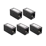 Cable Matters UL Listed 5-Pack Ethernet Coupler (RJ45 Coupler, Cat5e Cat6 Coupler) in Black