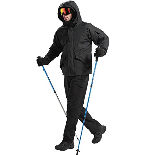 image for FREE SOLDIER Men's Outdoor Water Repellent Windproof Softshell Fleece 