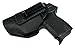 The Defender Leather IWB Holster - Made in USA - Fits Glock 42 | Fits Sig P365 | Ruger LC9, LC9s | Kahr CM9, MK9, P9 | Springfield Hellcat and More - Black Left Handed