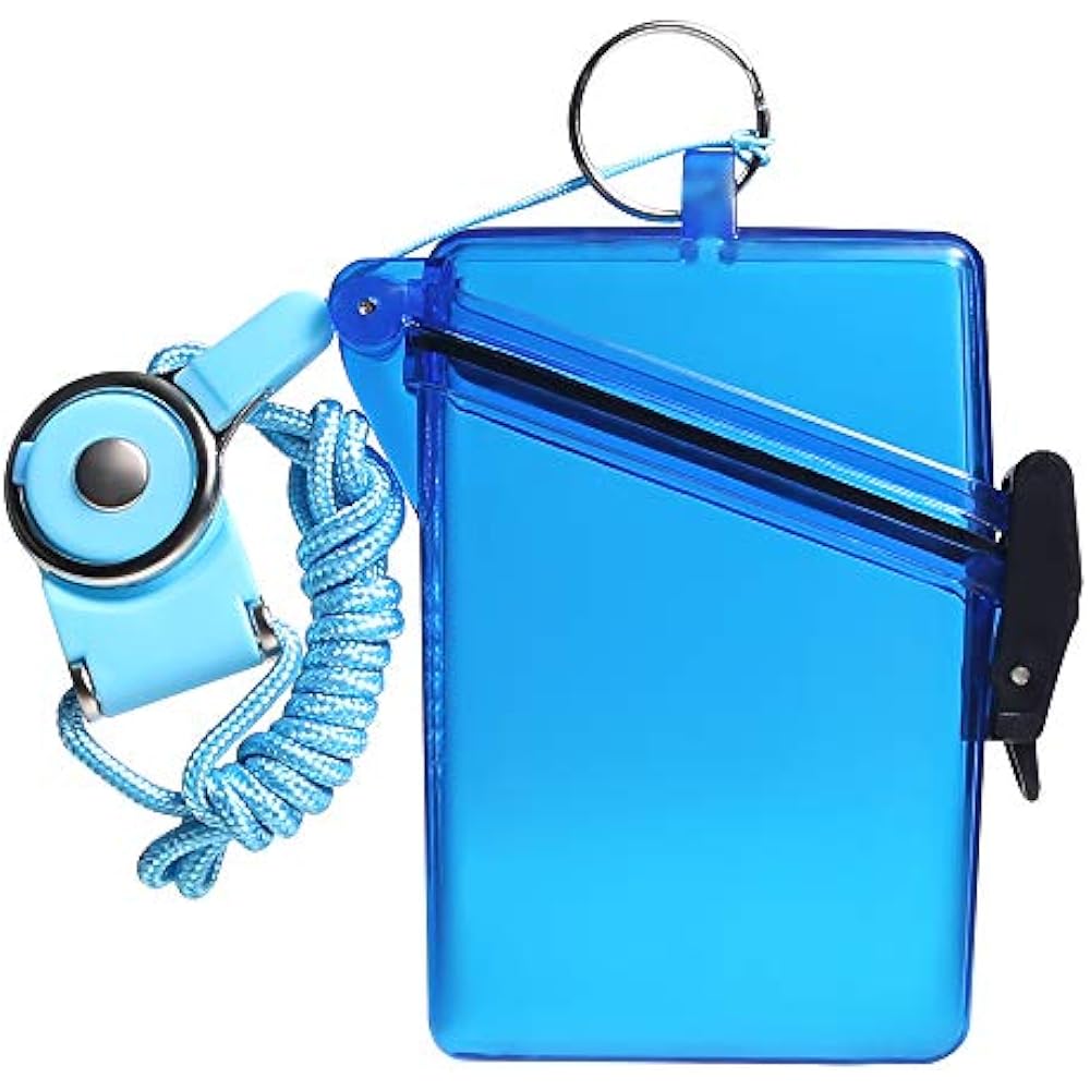 2 Pack Sport Waterproof ID Card Badge Holder Case With Lanyard Cover