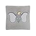 Disney Dumbo Plush Appliqued Decorative Sherpa Pillow, Grey, Aqua, Yellow