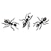 3Pcs Black Plastic Ant Joke Trick Toy