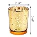 MICROSUN Gold Votive Candle Holder Bulk Set Of 24 - Speckled Mercury Glass Tealight Candle Holders Perfect Centerpieces for Home Table & Wedding Prom, - 2.67