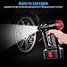 Audew Cordless Air Compressor, Portable Tire Inflator, Hand Held Air Pump with Digital LCD Rechargeable Li-ion 12V 160PSI
