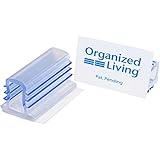 Organized Living freedomRail Shelf-Loc Clear Shelf Locators for Wood Shelves, Set of 12