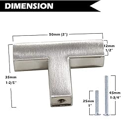 Gobrico Satin Nickel Cabinet Pulls Brushed Nickel