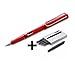 Lamy Safari Fountain Pen (16F) Hot Red + 5 Black Ink Cartridges