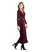 Simple Retro Women's V-neck Velvet Belted Wrap Maxi Long Dress
