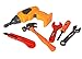 Playkidz Tool Set for Kids 14-Piece Boys & Girls Toy Playset w/Construction Hard Hat, Working Electric Power Drill, Hammer, Screwdriver, Wrench & Other Realistic Accessories Recommended Ages 3+