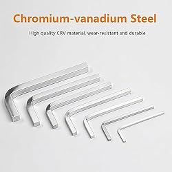 YEIXCIKA 7Pcs Square Head Wrench Set L Shaped