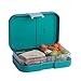 Premium Bento Lunch Box Container – Insulated Four Compartment Lunch Box for Kids, Adults, Men and Women – Leakproof Organized Lunch Box Containers Reusable for All Occasions - Classic Green