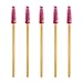 300 Pack Mascara Wands Bulk Disposable Eyelash Brushes for Extensions Upgrade Eye Lash Wand Makeup Tool Kit, Gold/Rose