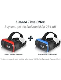 VR Headset for iPhone & Android Phone - Universal Virtual Reality Goggles - Play Your Best Mobile Games 360 Movies with Soft & Comfortable New 3D VR Glasses   + Adjustable Eye Protection System
