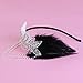 Tinksky Retro Black Feather Headpiece Flapper Chain Flower Hairband Great Gatsby Headband 1920s for Fancy Dress Party Dress-up Accessories - Wedding Valentine's Day gift