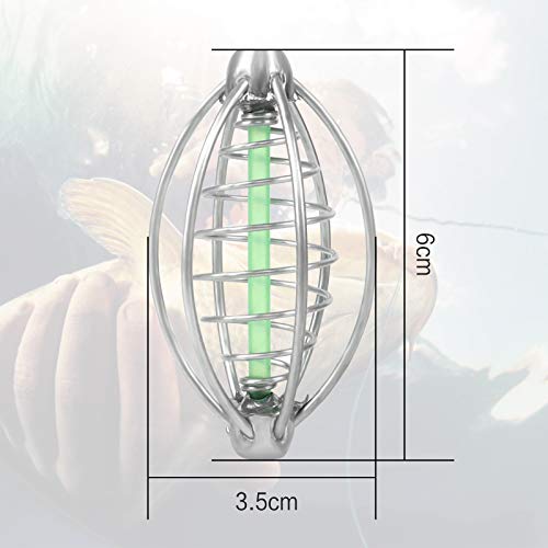 HUAYUE 5 Stück Angeln Inline Feeder Set Fischköder Futterkorb Method Feeder Fishing Feeders Futterspiralen Futterkorb… – Bild 6