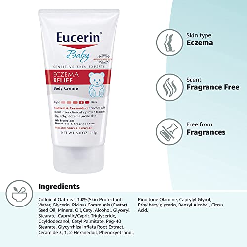 Flare-up Treatment Eucerin Baby Eczema Relief Body Cream Steroid