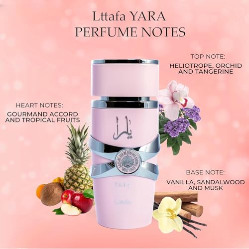 Yara Pink Eau De Parfum 100ml (3.4 fl oz) for Female Long-Lasting Fragrance
