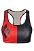 Cutiefox Women Relaxed Fit Cartoon Harley Quinn Print Sleeveless Crop Tank Top,Harley Quinn,US 2-4
