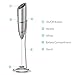 SIMPLETaste Milk Frother Handheld Battery Operated Electric Foam Maker, Drink Mixer with Stainless Steel Whisk and Stand for Cappuccino, Bulletproof Coffee, Latte