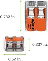 Wago 221XP-412 Connection Clamp 2 Conductors Transparent 0.2-4 mm² view 2