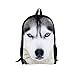 HUGS IDEA Cool White Husky Children School Bag Animls Dogs Printing Travel Backpack Laptop Bagpack
