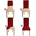 uxcell Stretchy Dining Chair Cover Short Chair Covers Washable Protector Seat Slipcover For Wedding Party Restaurant Home Decor Gray