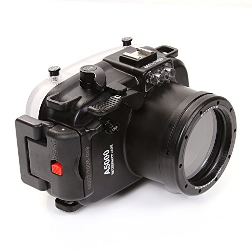 Fotga 40m 130ft Waterproof Underwater Diving Camera Housing Case for Sony A5000 with 16-50mm Lens Camera