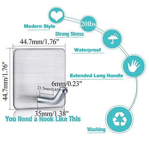 1 Fotosnow+Adhesive+Bathroom+Hanging+Stainless