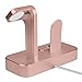 iVAPO Apple Watch Series 3 Stand 2 in 1 Aluminum Apple Watch Dock iPhone Station for Apple Watch Series 3/2/1/Nike+ and iPhone X/8/8 Plus/7/7Plus/6s/6s Plus/5 Rose Gold