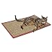 Treasborn Cat Scratching Post Carpet Covered 78.7”x15.8” Self-Adhesive Cat Tree Shelves Replacement Parts Cuttable Mat Cat Scratcher for Couch Furniture DIY Protector