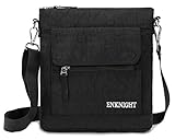 ENKNIGHT Nylon Crossbody Purse Bag for Women Travel Shoulder handbags Black