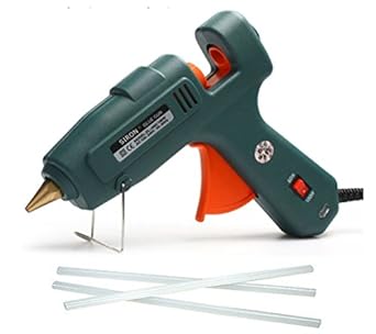 Glun Siron Green 60 Watt/100 Watt Dual Temperature Professional Hot Melt Glue Gun Free 3 Glue sticks