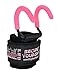 Best Weight Lifting Rod Hooks Heavy Duty Wrist Wraps Power Weight Lifting Training Gym Grips Straps Set of 2 (Pink, Women-Wrist Size Small/Medium)