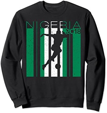 Unisex Nigeria Football Jersey 2018 Nigeria Soccer Sweatshirt Medium Black