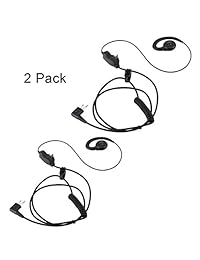 HWAYO Auricular giratorio Walkie Talkie con micrófono y PTT para radio bidireccional Motorola - Auricular giratorio Motorola Compatible con Walkie Talkies CLS1410, CLS1100, HKLN4604A (paquete de 2)