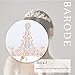 Barode Rose Gold Wedding Crowns and Tiaras Crystal Bride Queen Crowns Opal Rhinestone Bridal Wedding Hair Accessories for Women