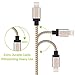 Cablex 3pcs 10FT Nylon Braided Charging Cable Cord 8-Pin Lightning to USB Cable Charger Compatible with iPhone 7/ 7 Plus/6/6s/6 plus/6s plus, iPhone 5/5s/5c,iPad, iPod and More(Gold)