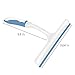 Car Squeegee for Shower,Plastic Handle Window Glass Wiper,Anti-Skid Silicone Shower Mirror Squeegee for Bathroom/Kitchen/Car&Office Windshield Squeegees,Premium Shower Cleaner Tool (White&Blue)
