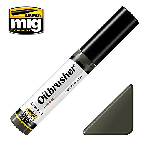 Ammo of Mig Oilbrusher Starship Filth Oil Paint with Fine Brush Applicator #3513