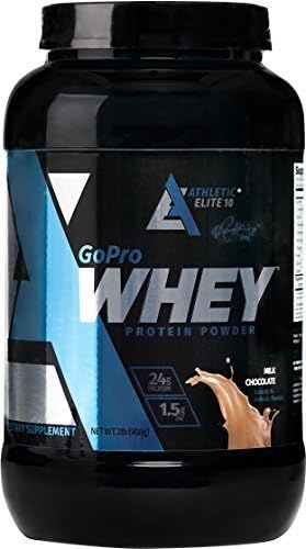 Athletic Elite 10, GoPro 100% Hi-Protein Whey Protein Powder, Dietary Supplement (Milk Chocolate, 2 LB)