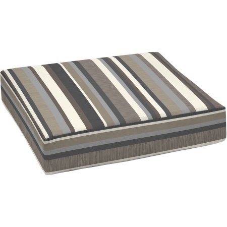 Mainstay.. Durable 100% Polyester Outdoor Patio Deep Seat Bottom Cushion (Neutral Stripe)