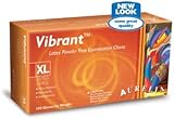 10 boxes of Aurelia® Vibrant™ Latex Powder Free Textured Examination Gloves, small, (100 gloves/box)