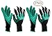 AONESY Garden Genie Gloves with Claws Hand, 2 Pairs Gardener Gloves for Easy Digging and Planting Pruning Weeding Seeding Poking As On TV