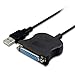 NEORTX USB to 25 Pin Parallel Printer Cable Adapter Converter