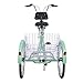 Barbella Adult Tricycle, 24-Inch Single and 7 Speed Three-Wheeled Cruise Bike with Large Size Basket for Recreation, Shopping, Exercise Men’s Women’s Bike (7 Speed Green)thumb 4