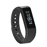 Fitness Tracker Pedometer SHONCO I5 Plus Waterproof Bluetooth Activity Tracker Smart Sports Band Bracelet Wristband with Touch Screen Calories Counter Health Sleep Monitor for iPhone Android Phones