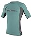 O'Neill Men's Premium Skins Upf 50+ Short Sleeve Rash Guard, Mineral/Graphite/Mineral, Medium