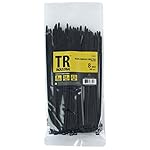 TR Industrial TR88302 Multi-Purpose Cable Ties (100 Piece), 8", Black