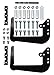 Quick Products Black Standard QP-UBSB Universal RV Bumper Support Bracket