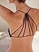 Perman Women's Sexy Padded Bra Crop Vest Cross Strap Bustier Beach Tank Tops (Black)